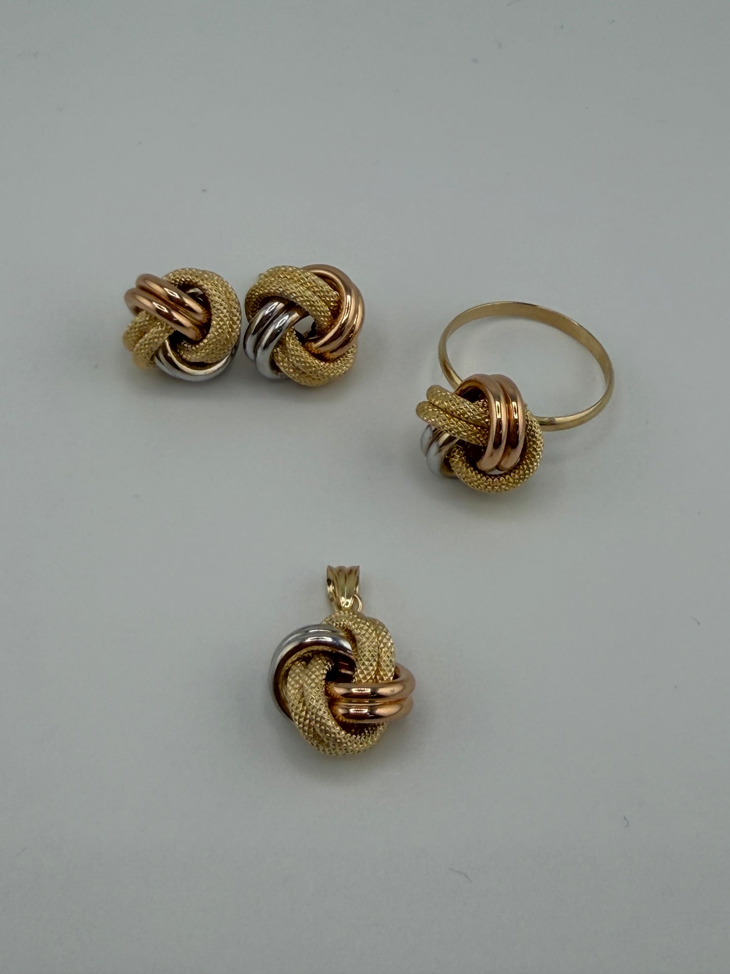 Ensemble Trio Nœud – Or 18 Carats
