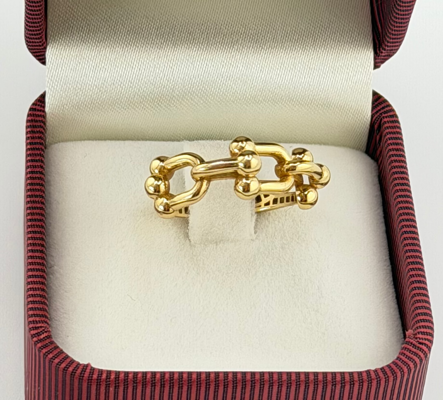Bague maillons en or 18 carats