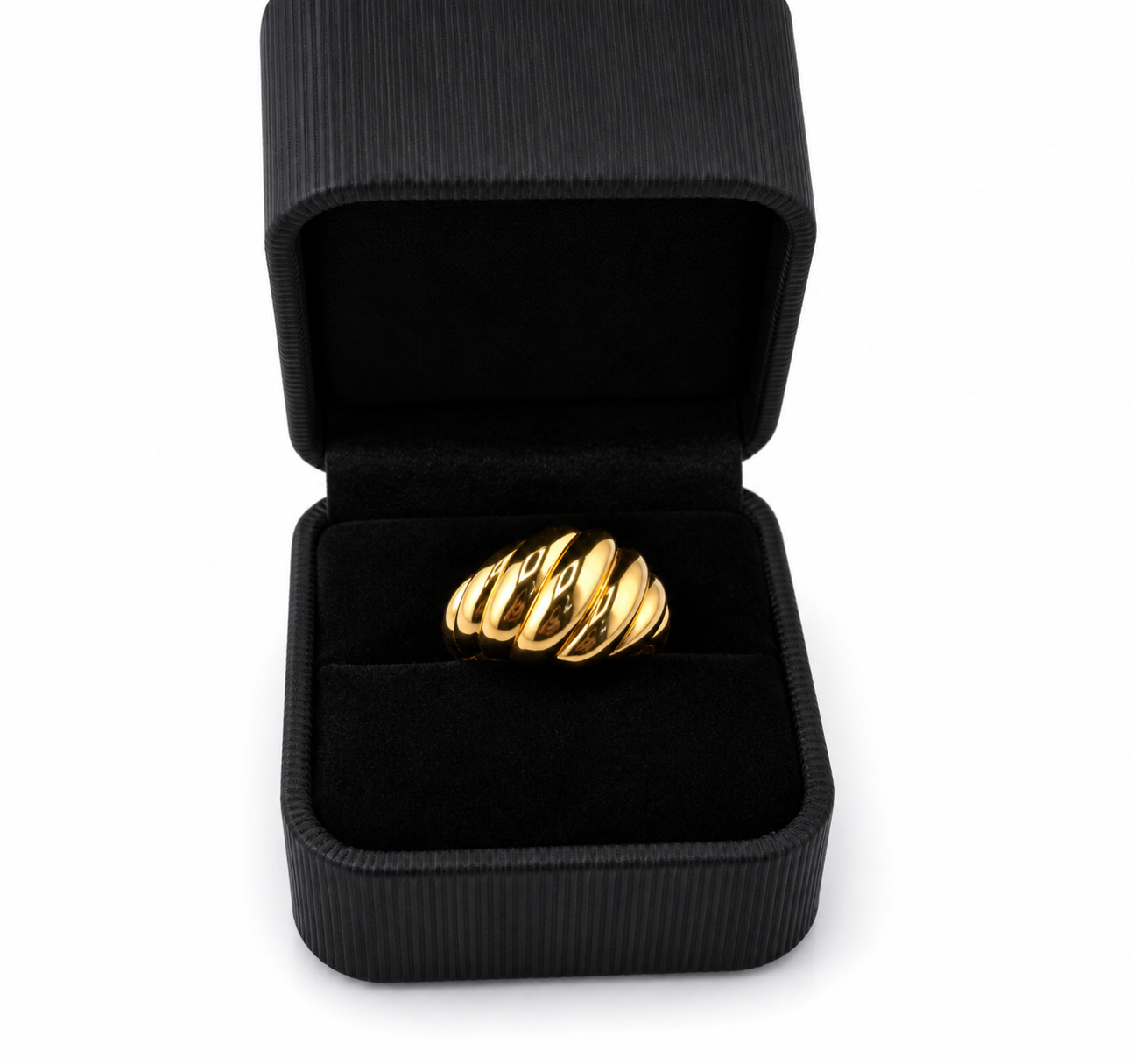Bague torsadée en or 18K