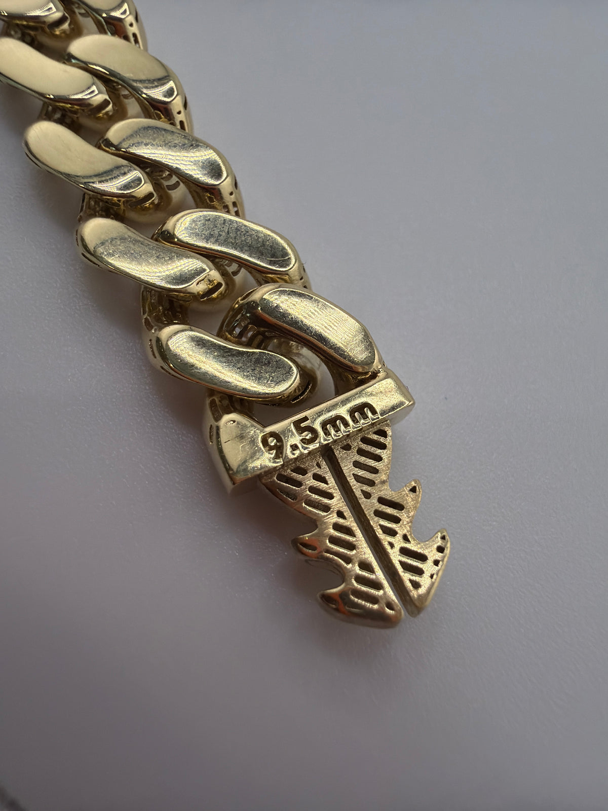 Bracelet Monaco authentique en or jaune 18K – 20 cm – 13,73 g