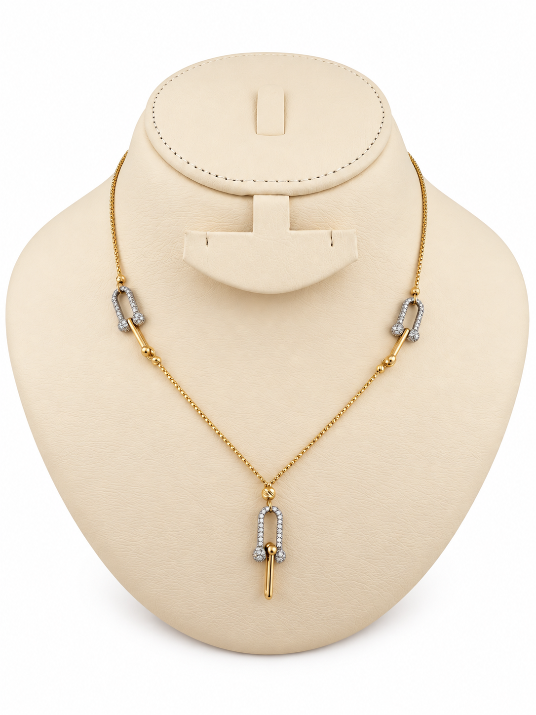 Collier en or 18 carats avec détails élégants – 7,61 g