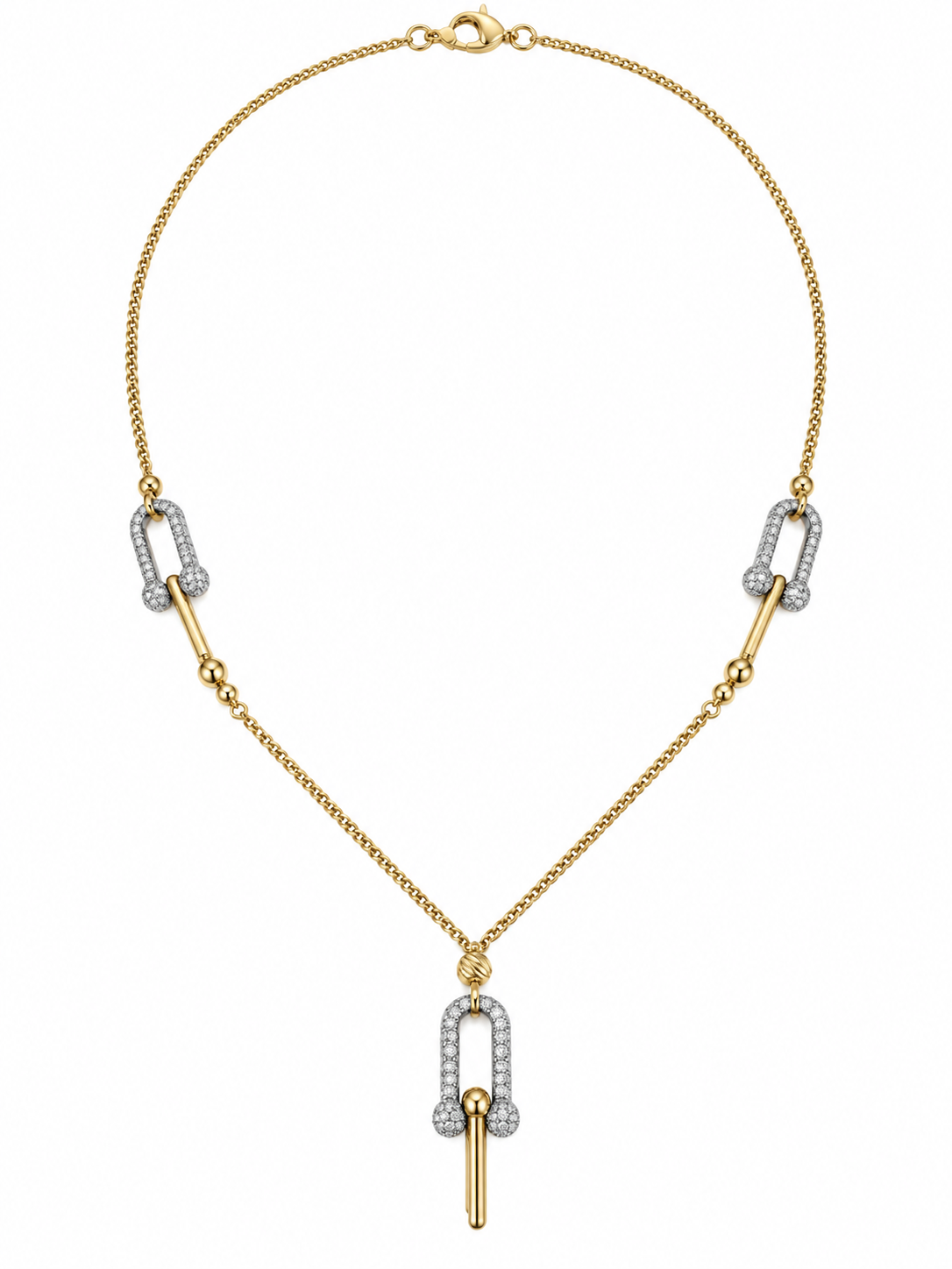 Collier en or 18 carats avec détails élégants – 7,61 g