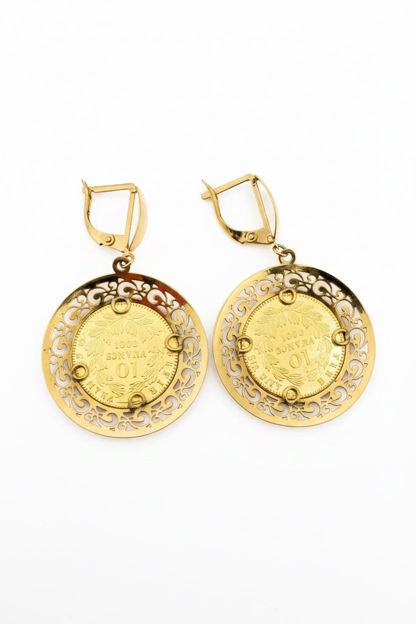 Boucles d’Oreilles – Inspiration Louis d’Or Napoléon