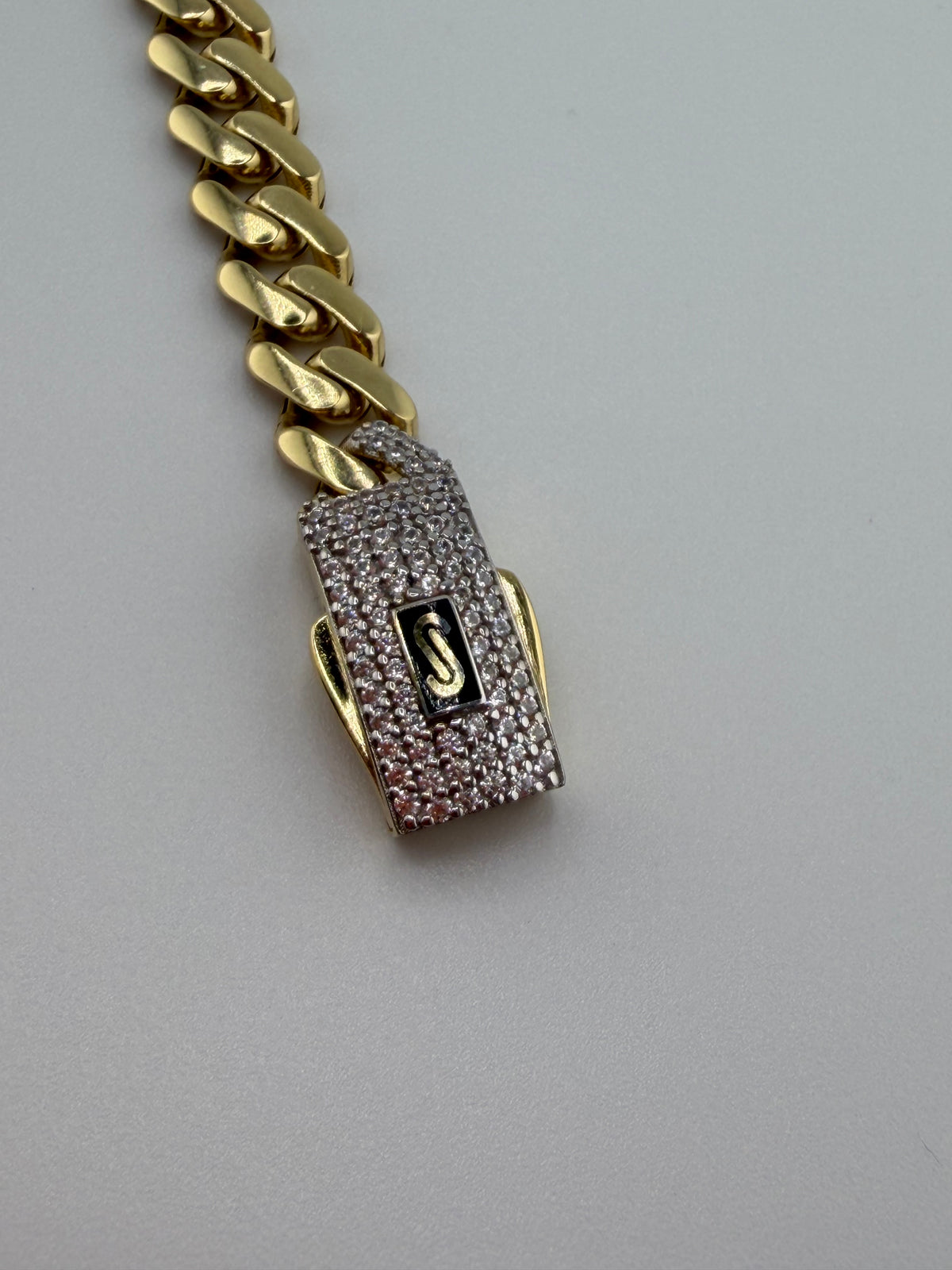 Bracelet Monaco Chain original en or 18 carats – 20 cm