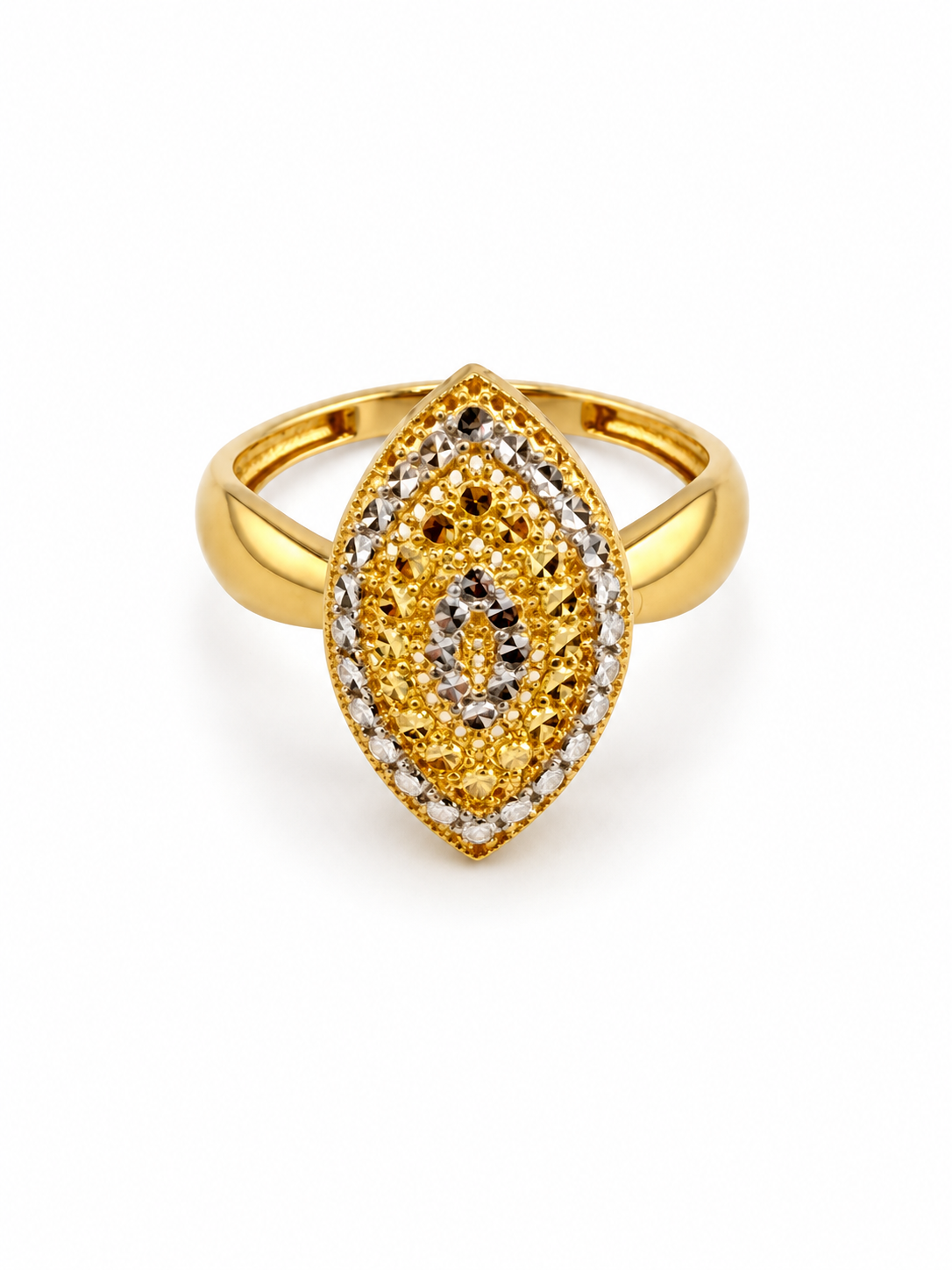 Bague en or jaune et or blanc 18 carats – 2,32 g
