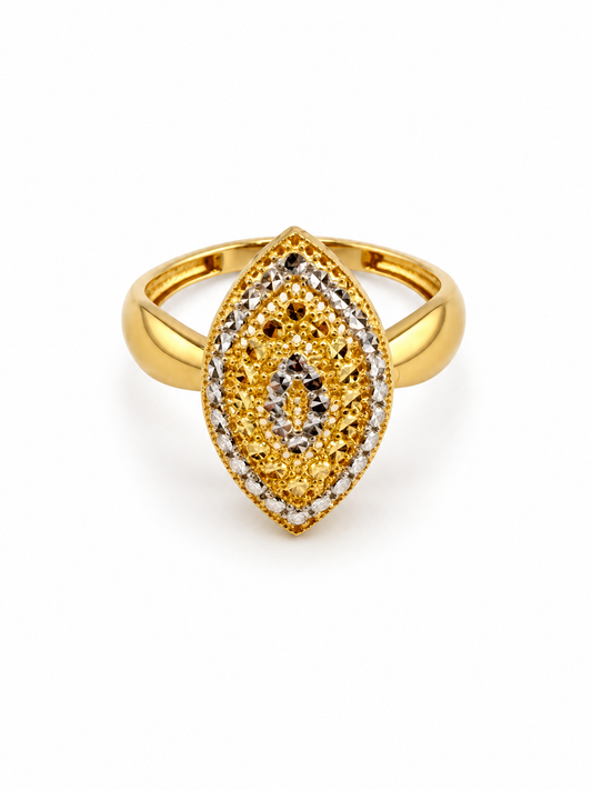 Bague en or jaune et or blanc 18 carats – 2,32 g