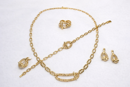 18K Gold Jewelry Set