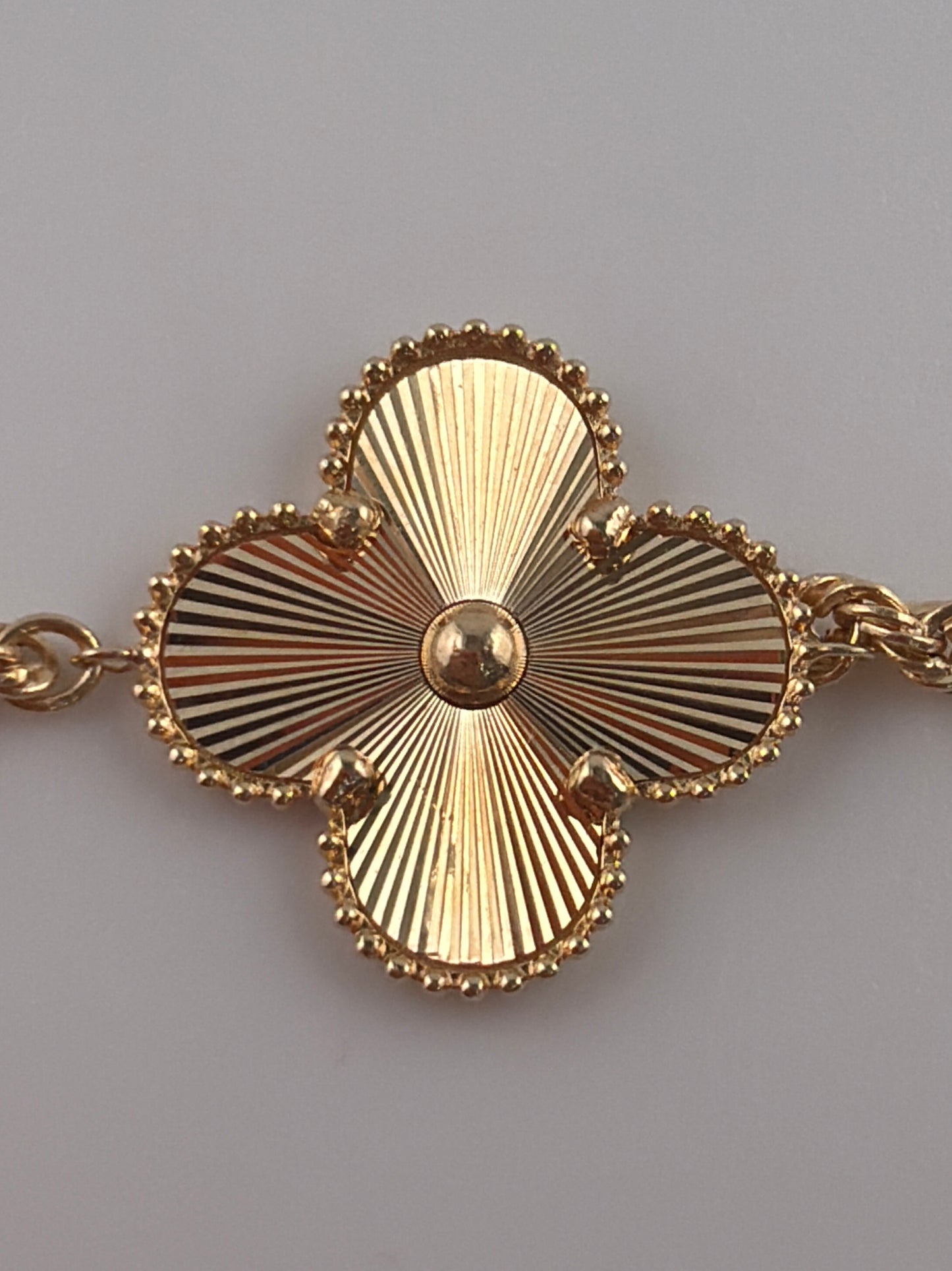 Ensemble 4 pièces Trèfle en Or 18 Carats