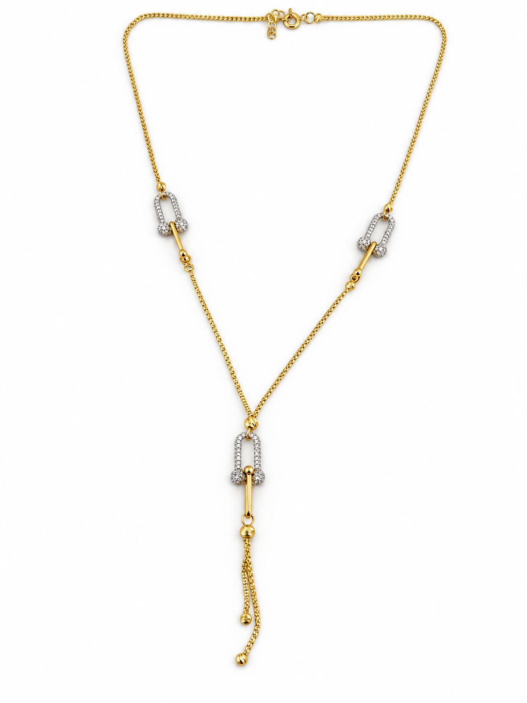 Collier 18 carats à maillons décoratifs – 8,02 g