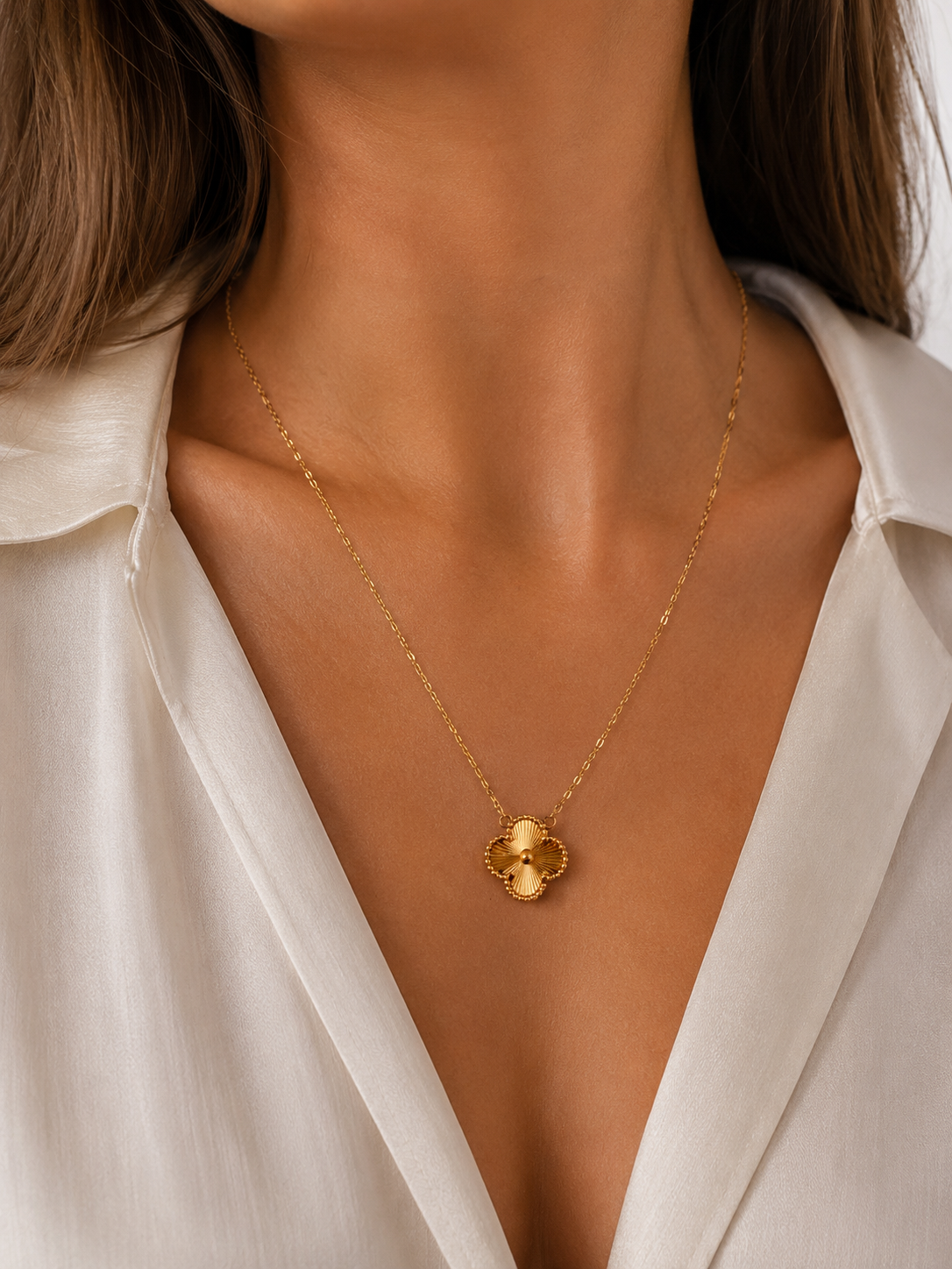 Collier Trèfle en Or 18K
