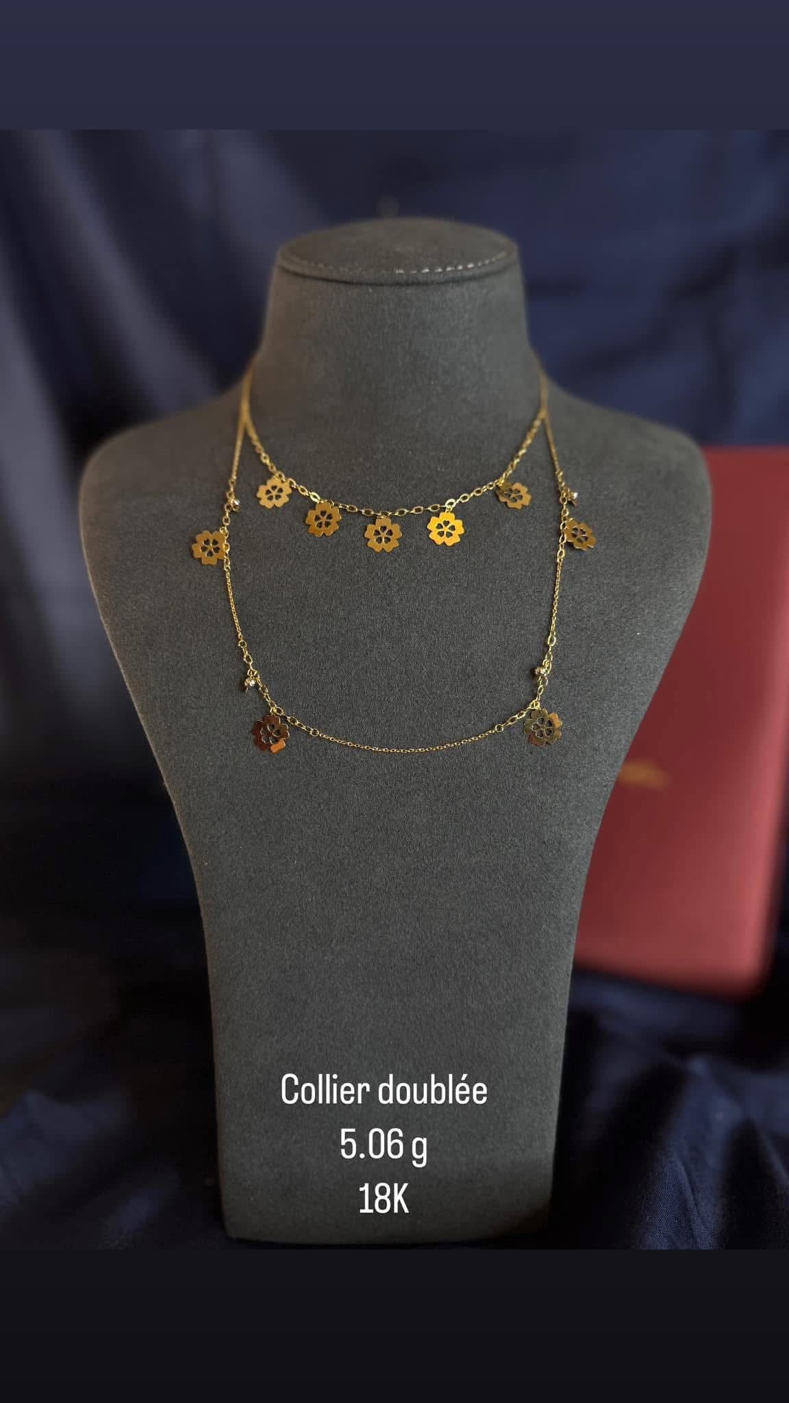 Collier Fleurs Pampilles
