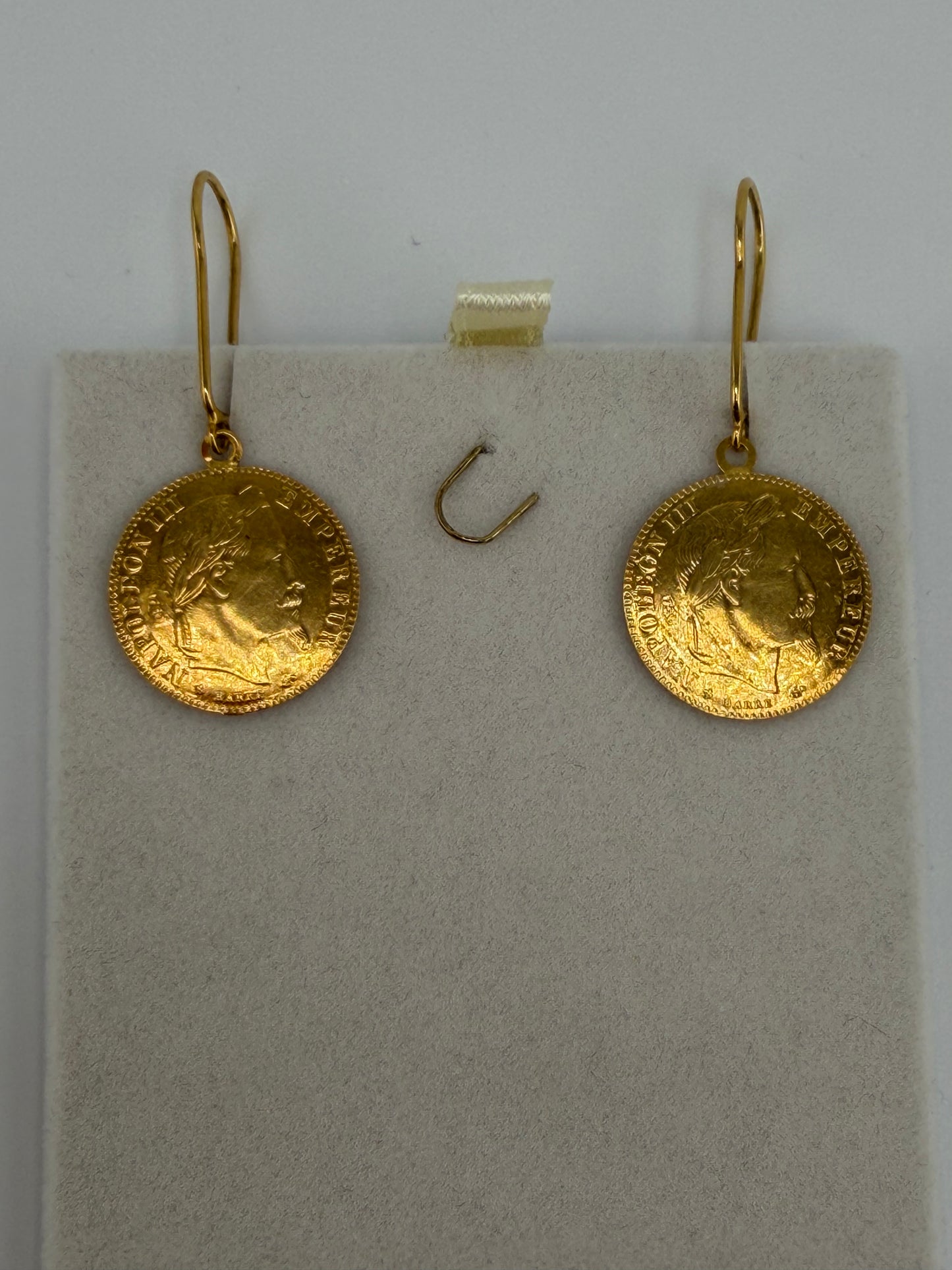 Boucles d’oreilles-Style Pièce Napoléon