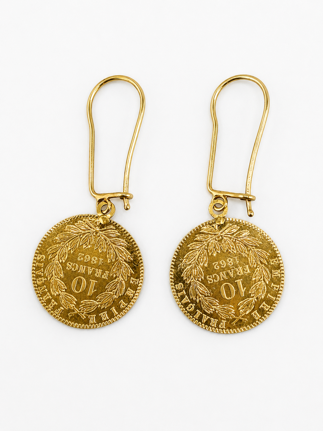 Boucles d’oreilles-Style Pièce Napoléon