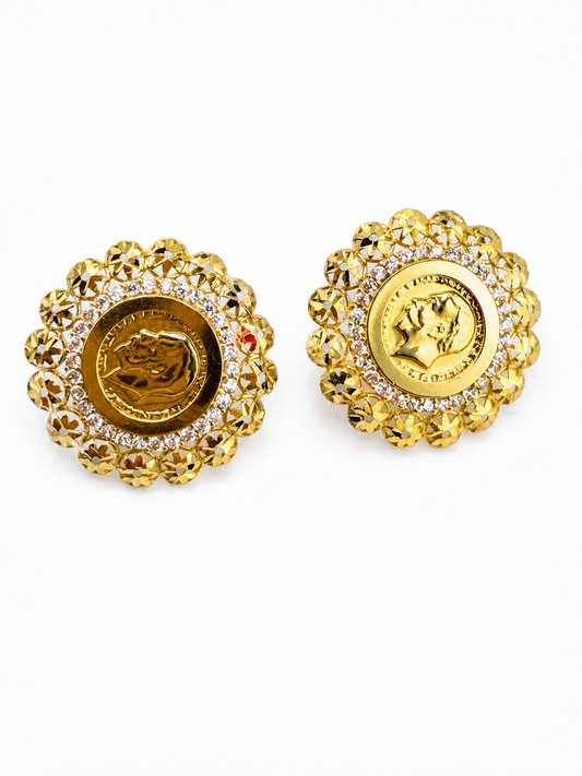 Boucles d’oreilles Lira – Style Monnaie Britannique George