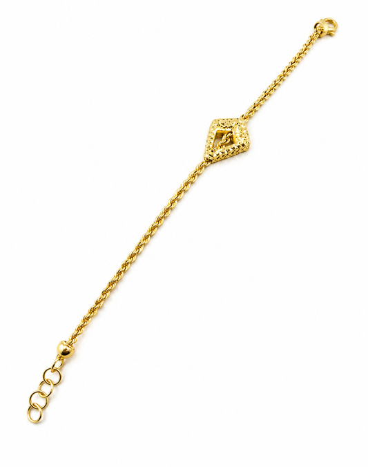 maille torsadée avec motif géométrique