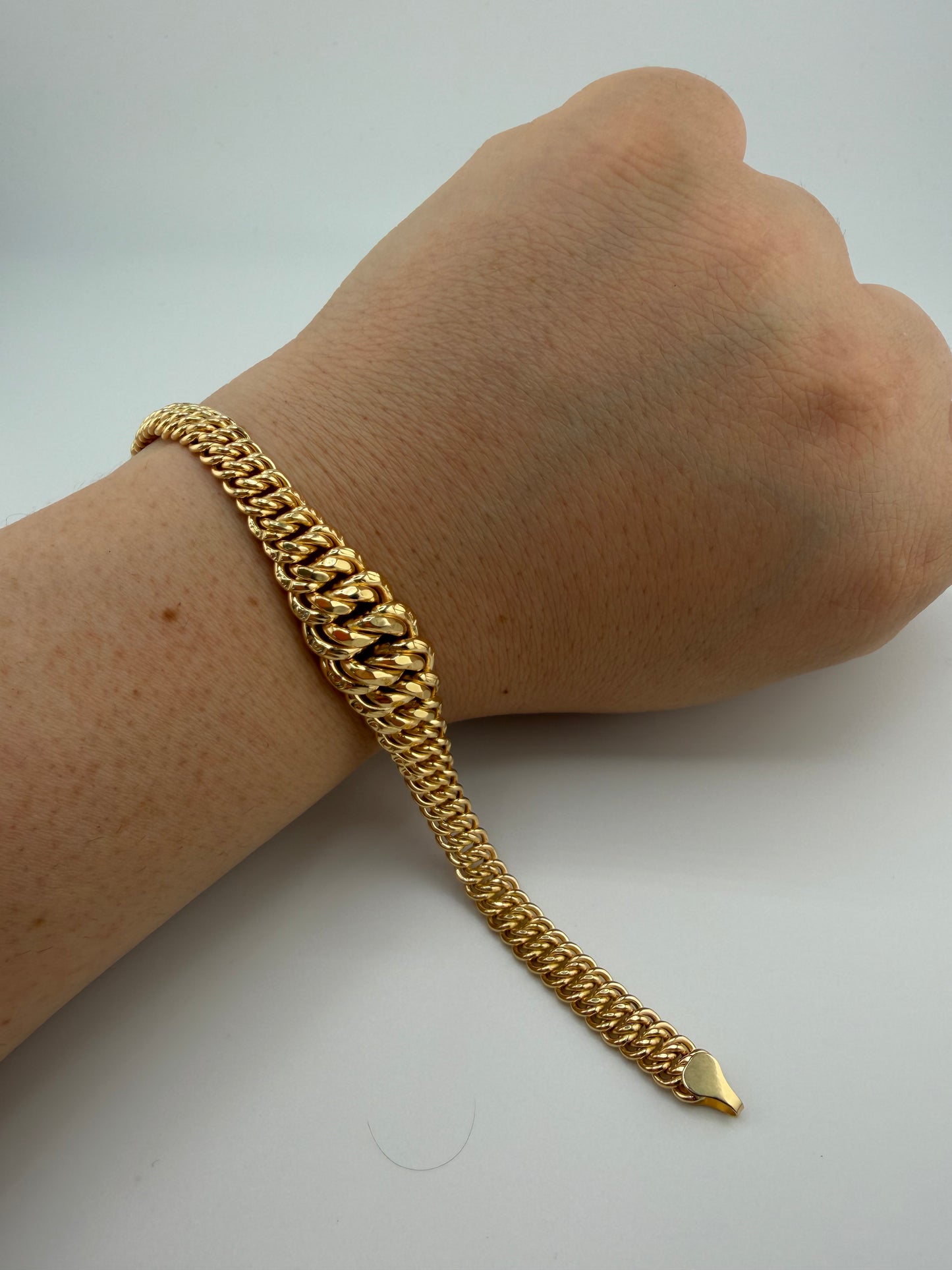 Bracelet Maille American en Or 18 Carats – Fabrication Italienne