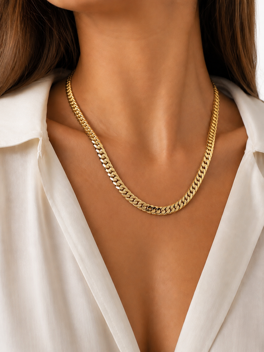 Collier Ras-du-Cou en Or 18 Carats – Fabrication Italienne 750