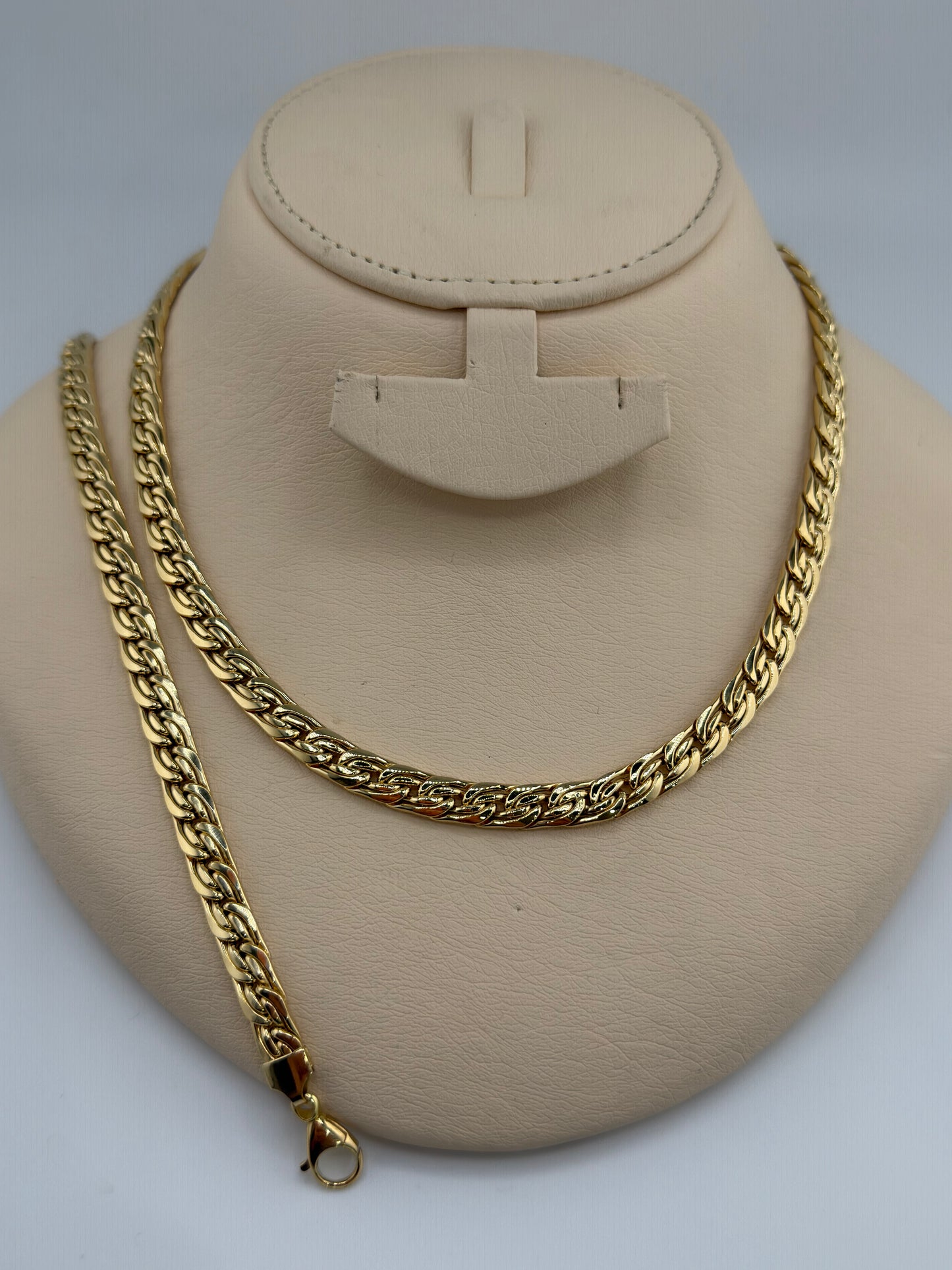 Ensemble collier et bracelet maille royale – Or 18 carats italien