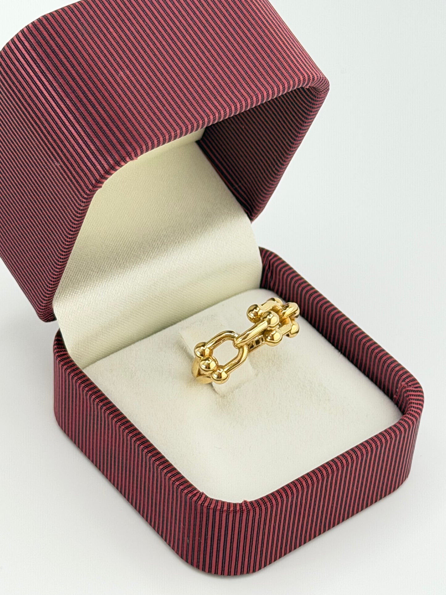 Bague maillons en or 18 carats