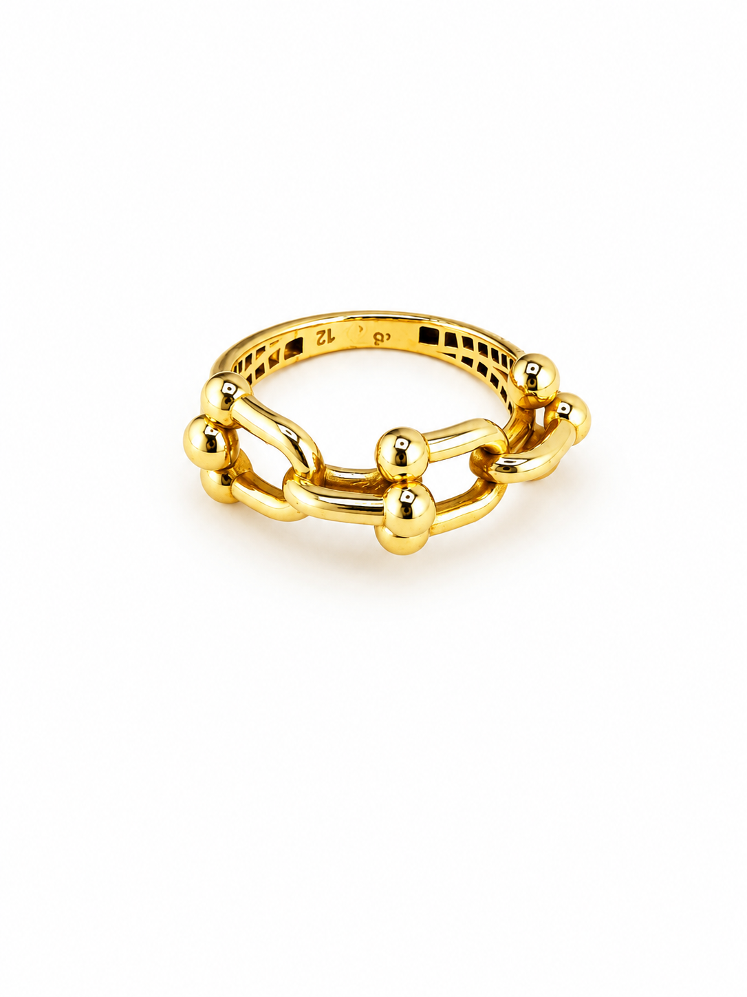 Bague maillons en or 18 carats