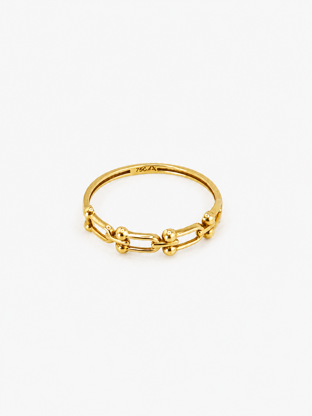 Bague inspiration TFNY maillons en or 18 carats
