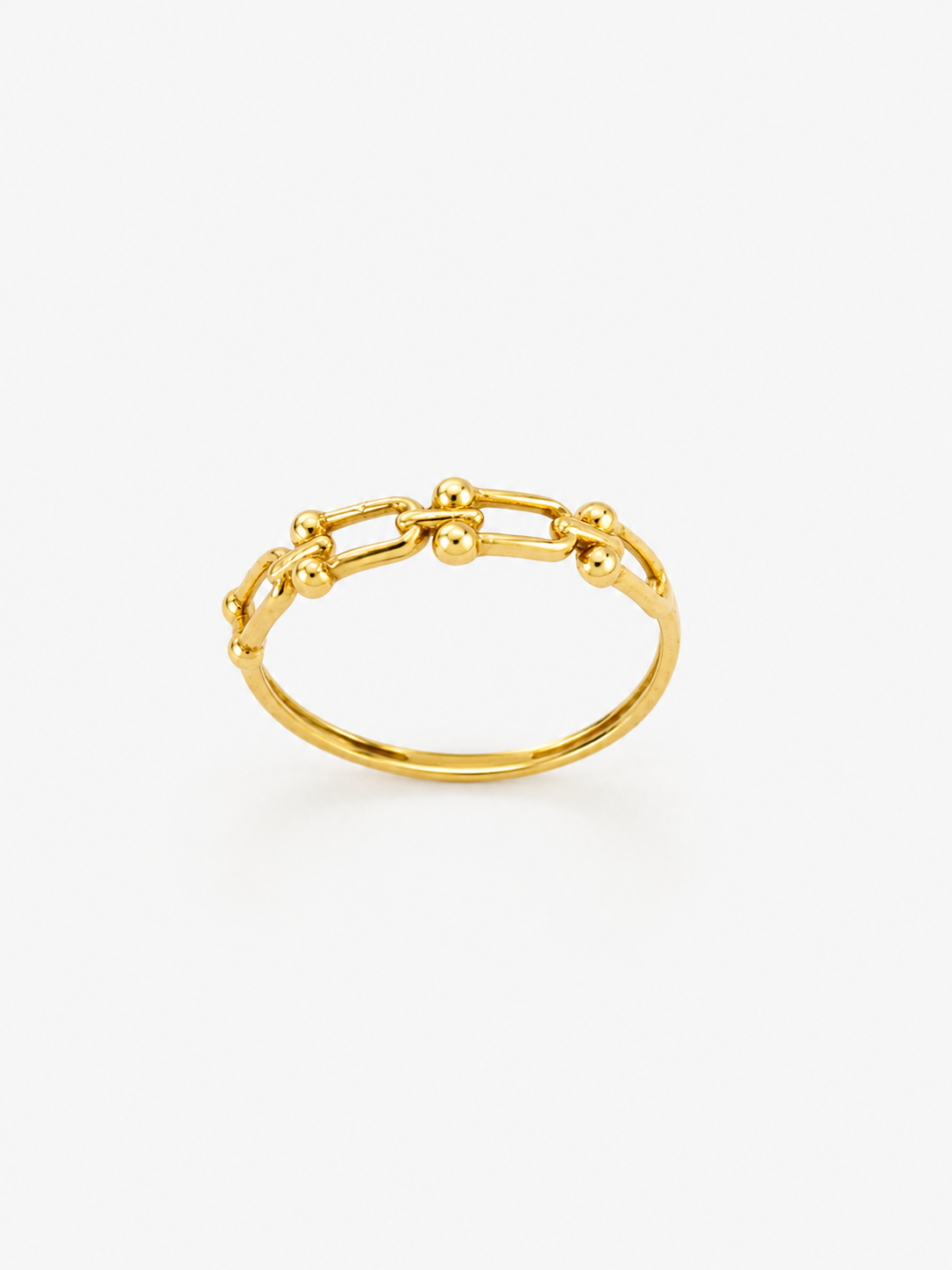 Bague inspiration TFNY maillons en or 18 carats