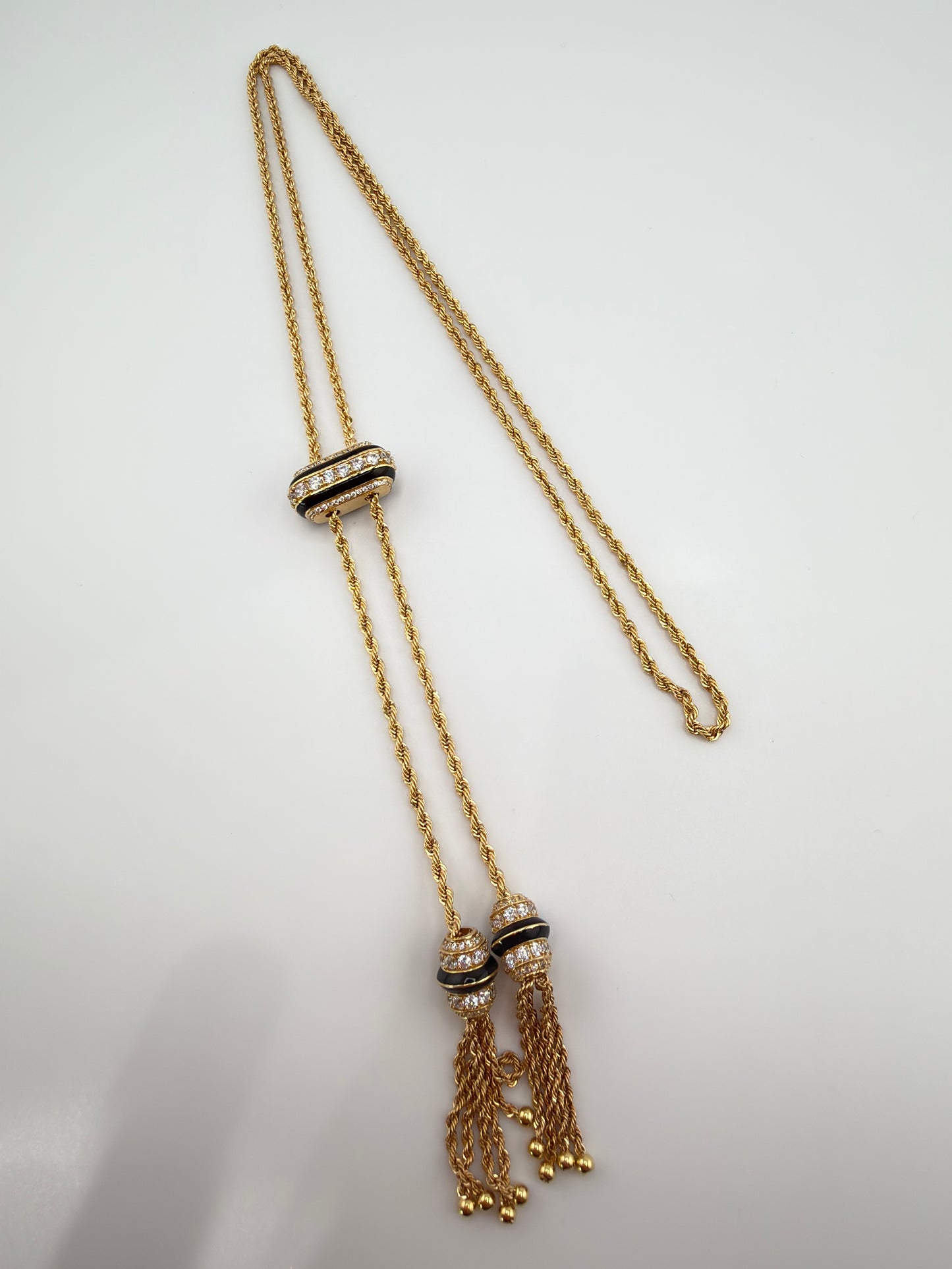 Ensemble Ascenseur 4 pièces en or 18 carats – Noir & Zircons
