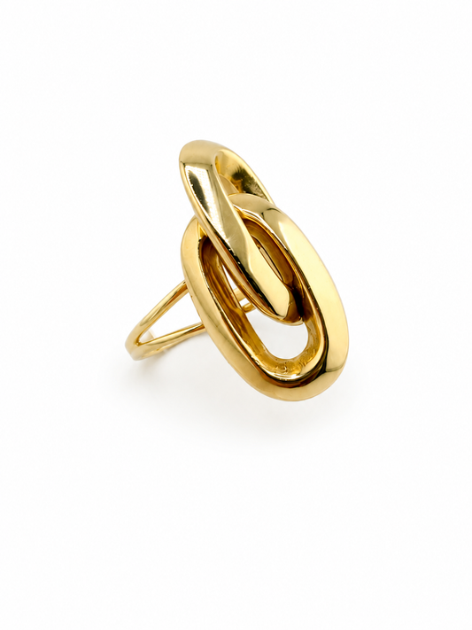Bague Maillons Contemporains en Or 18 Carats