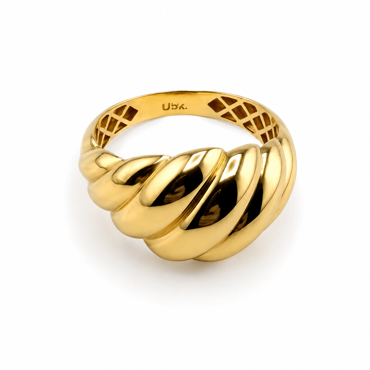 Bague torsadée en or 18K