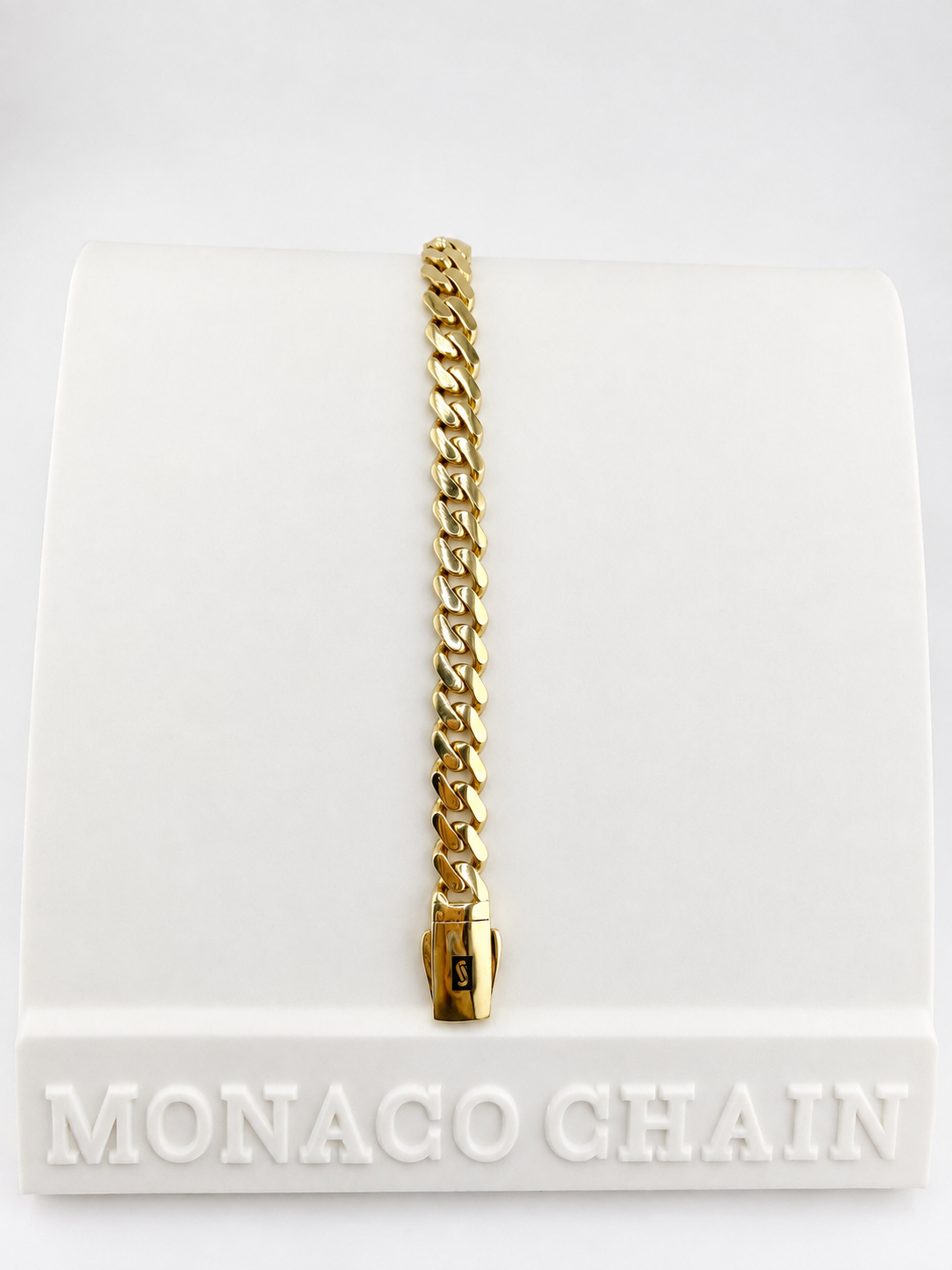 Original 18K gold Monaco bracelet – 12 g – 20 cm
