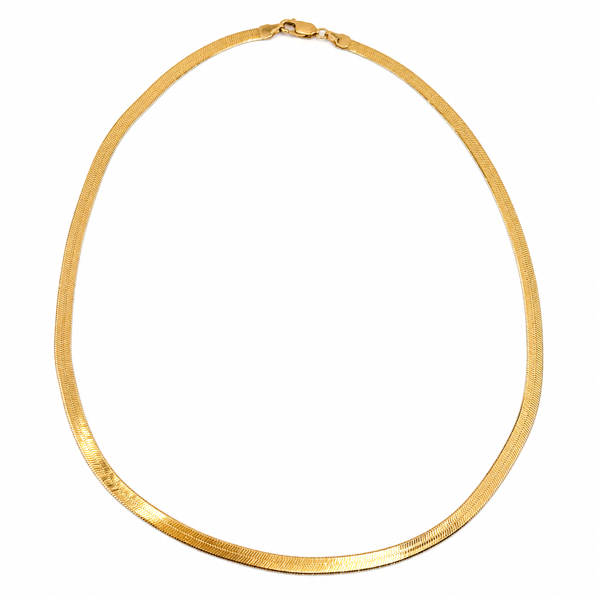 Collier maille serpent en or jaune 18K – 42 cm