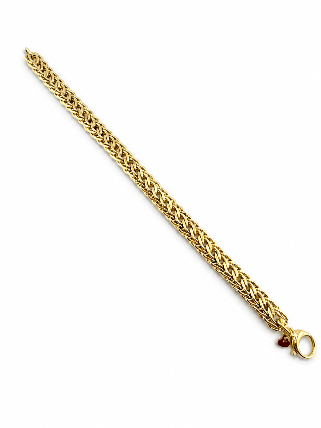 Bracelet italien à maille tressée en or 18K – 20 cm-9.15g