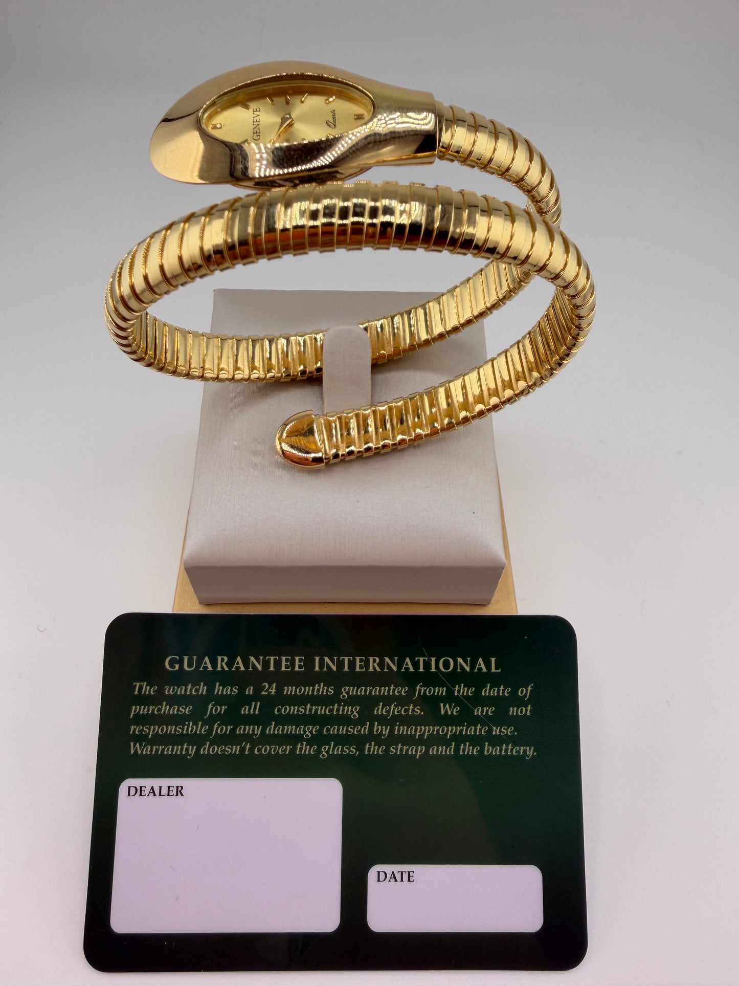 Montre Geneve Serpent en or 18K – Fabrication italienne