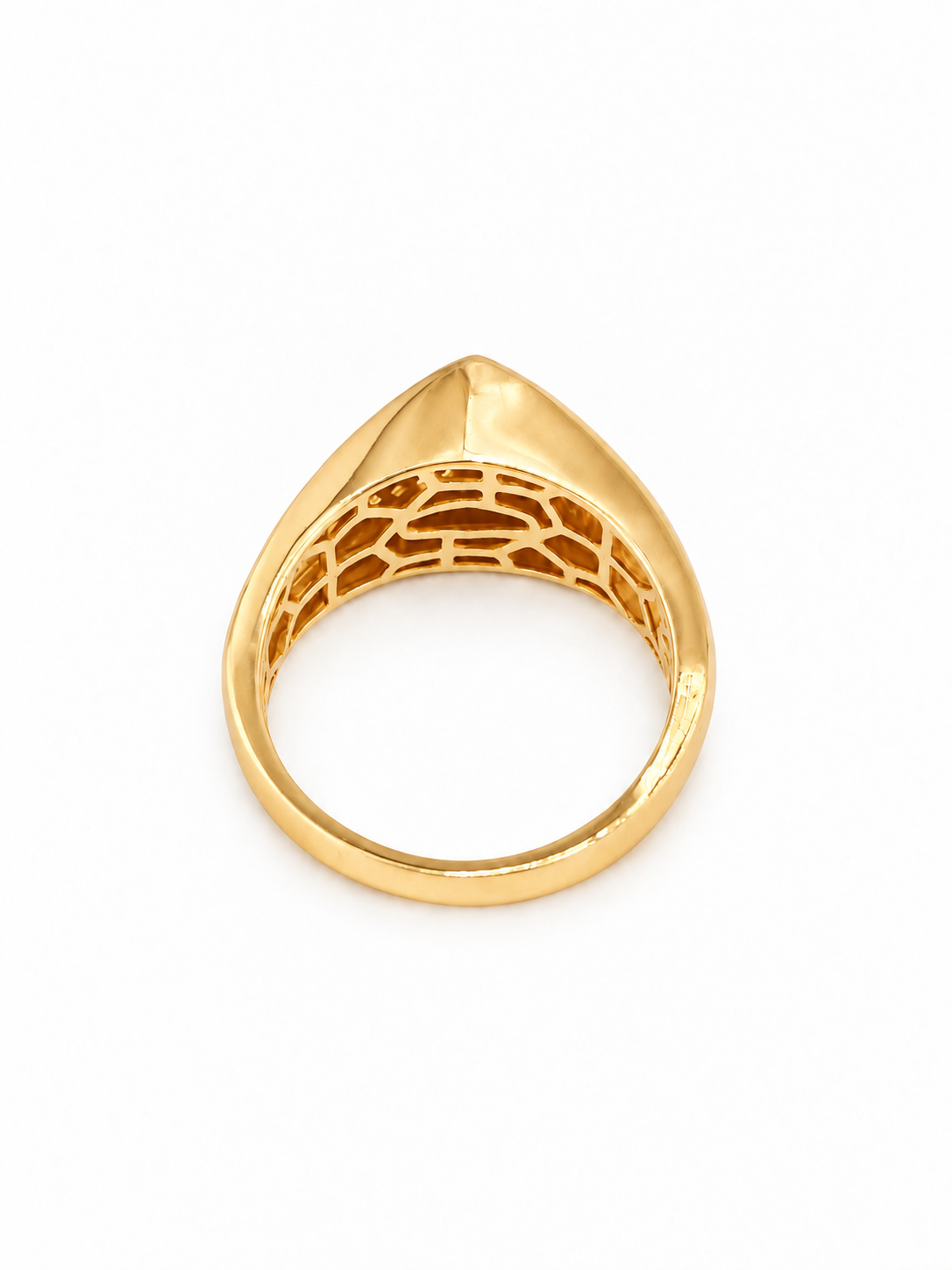 Bague V Éclatante en Or 18K — 4,24 g