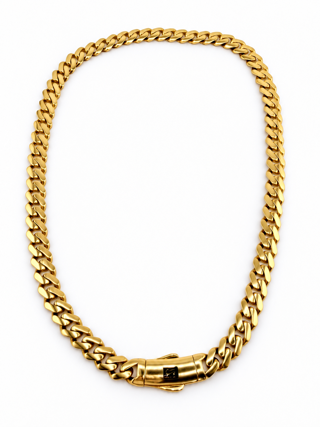 Collier Monaco Chain à maillons larges 8 mm en or 18K – 23,15 g