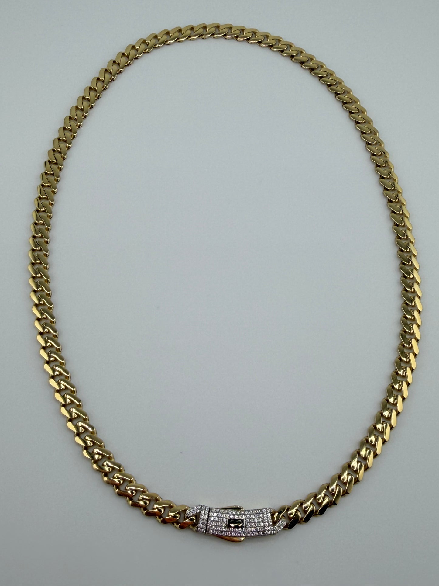 Collier Monaco Chain original en or 18K – 18,52 g