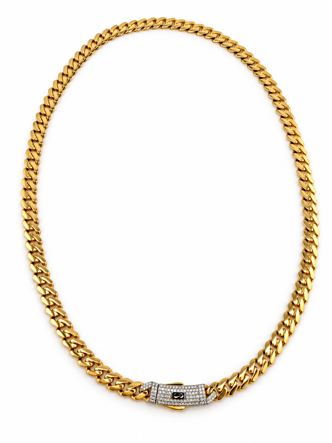 Collier Monaco Chain original en or 18K – 18,52 g
