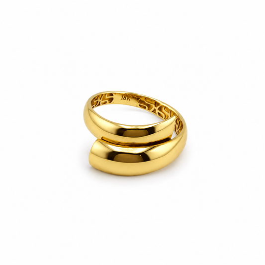 Bague ruban ajouré en or 18 carats – 2,64 g