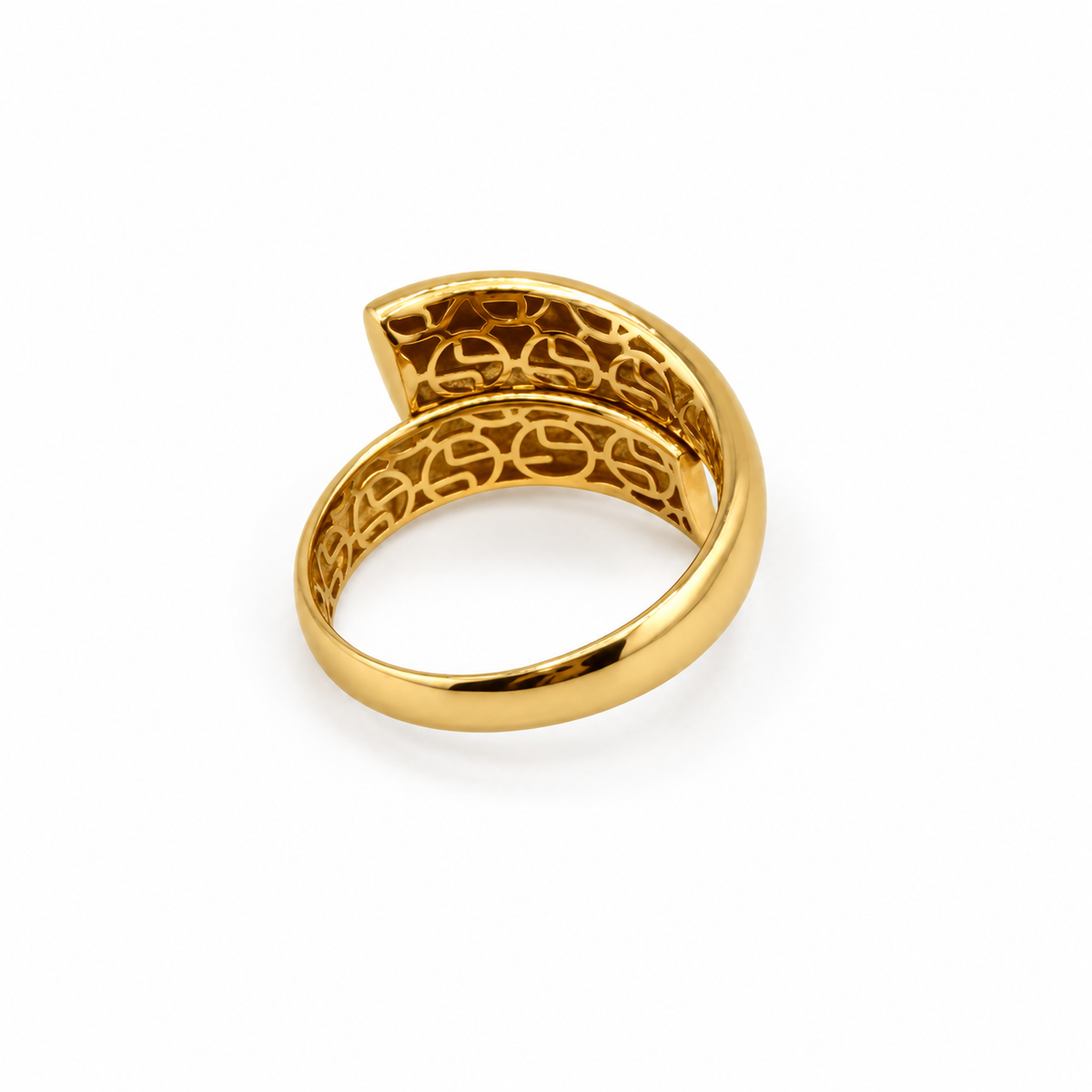 Bague ruban ajouré en or 18 carats – 2,64 g