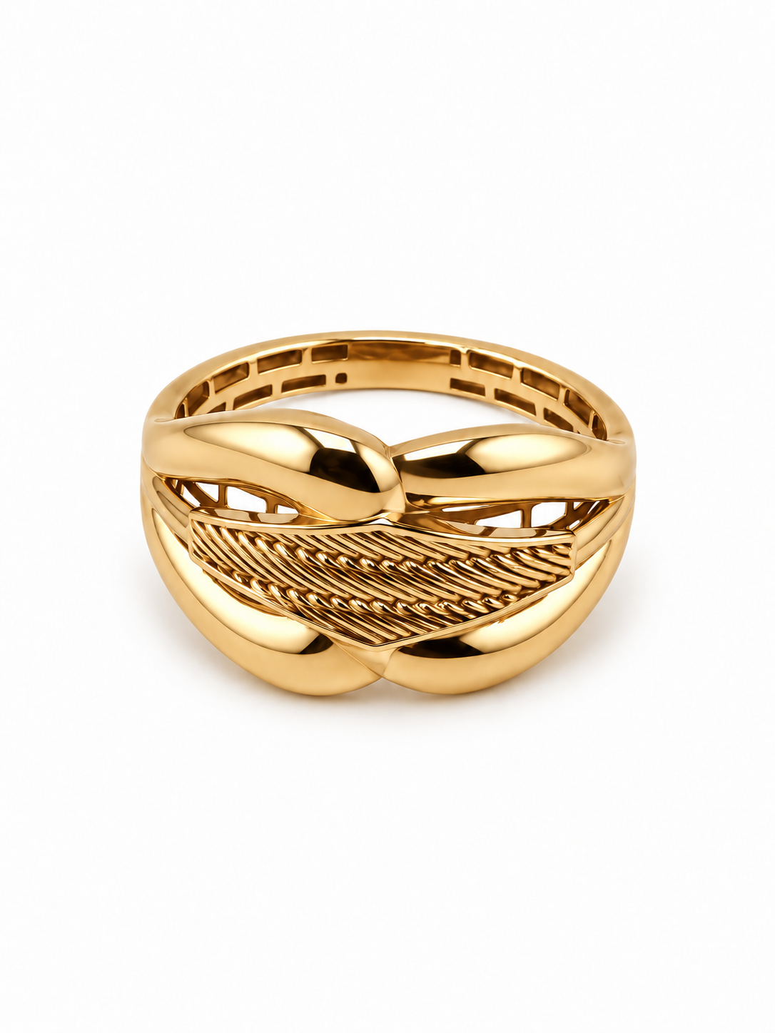 Bague Signature Tressée en or 18K – 2,29 g