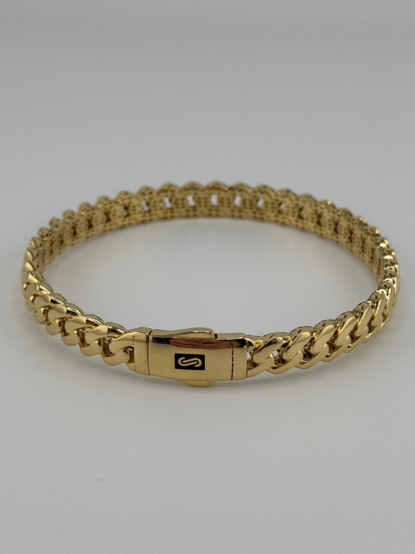 Bracelet maille cubaine Monaco 18K – 12,5 g | 18 cm | 6,5 mm