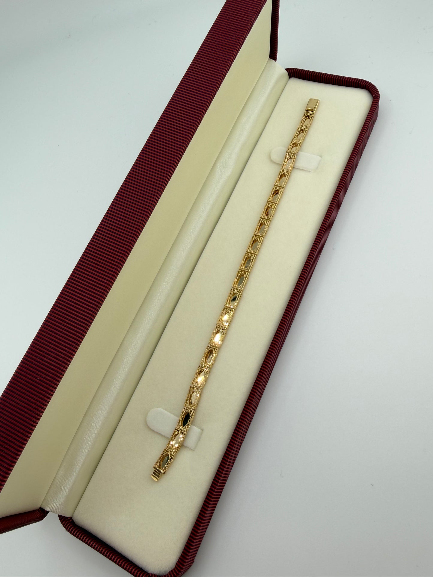 Bracelet en or 18 carats inspiré de la fine joaillerie – 6,68 g