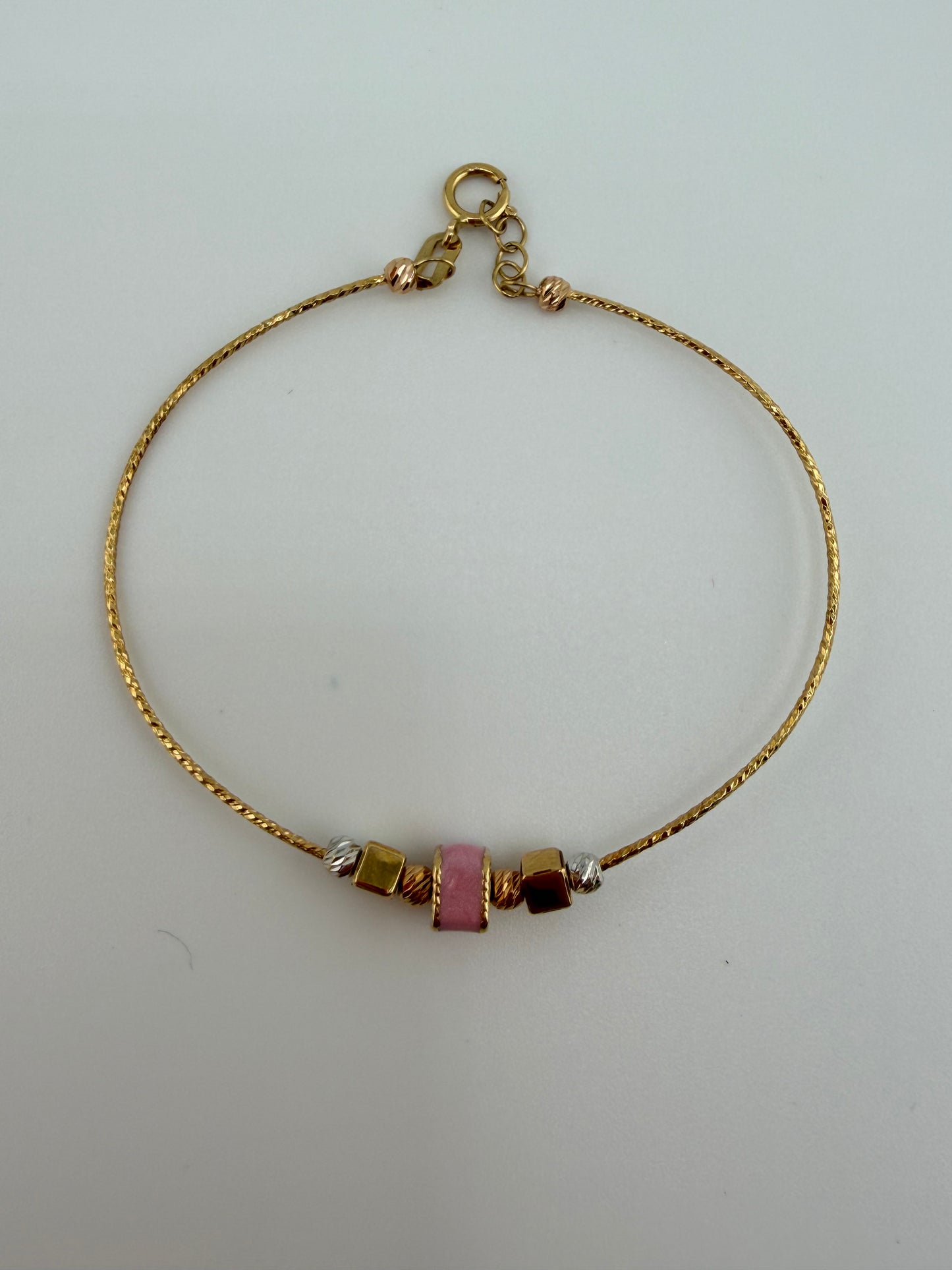 Bracelet Bébé Perles Roses