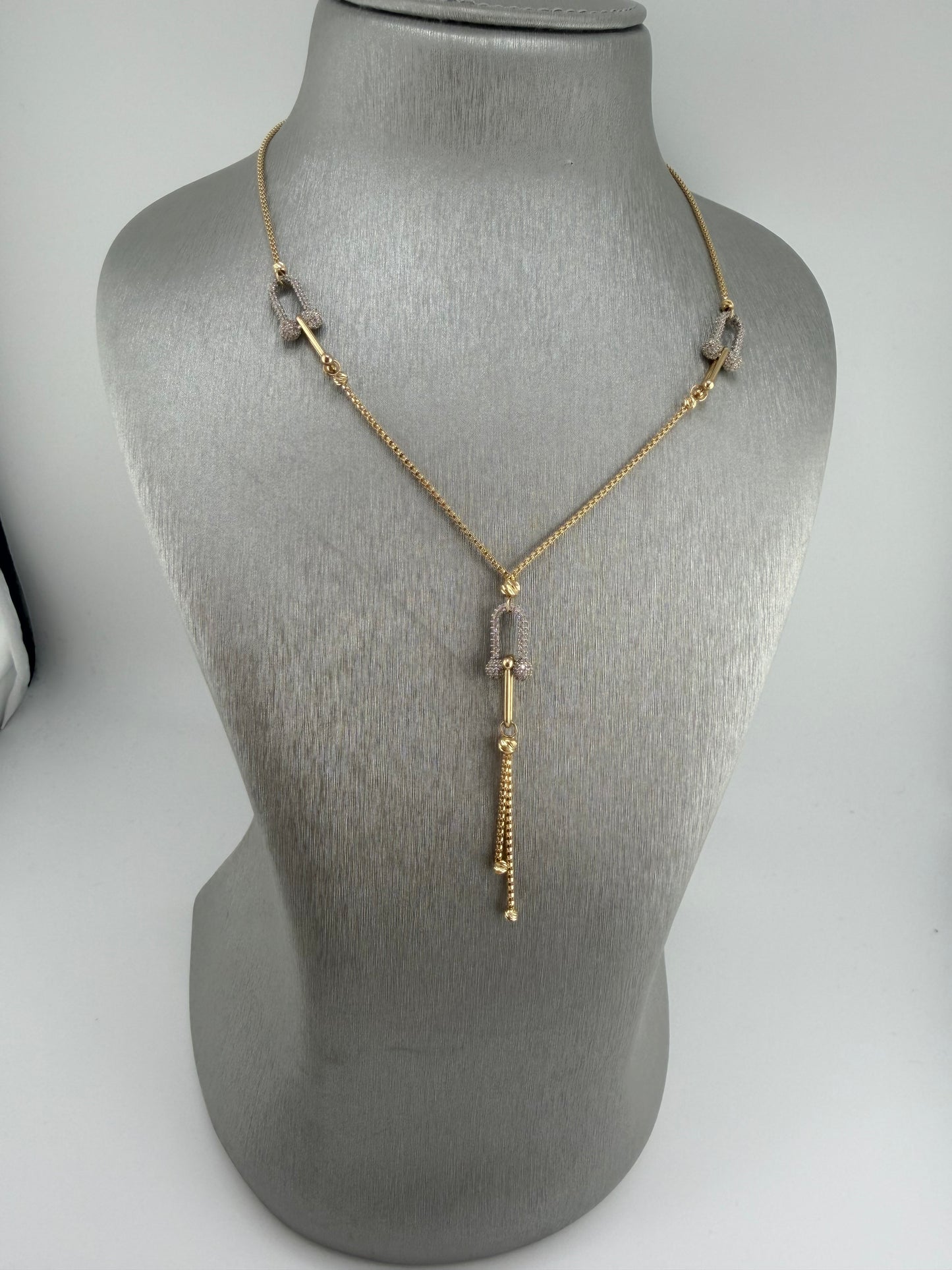 Collier 18 carats à maillons décoratifs – 8,02 g